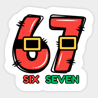 67 Christmas Santa Sticker